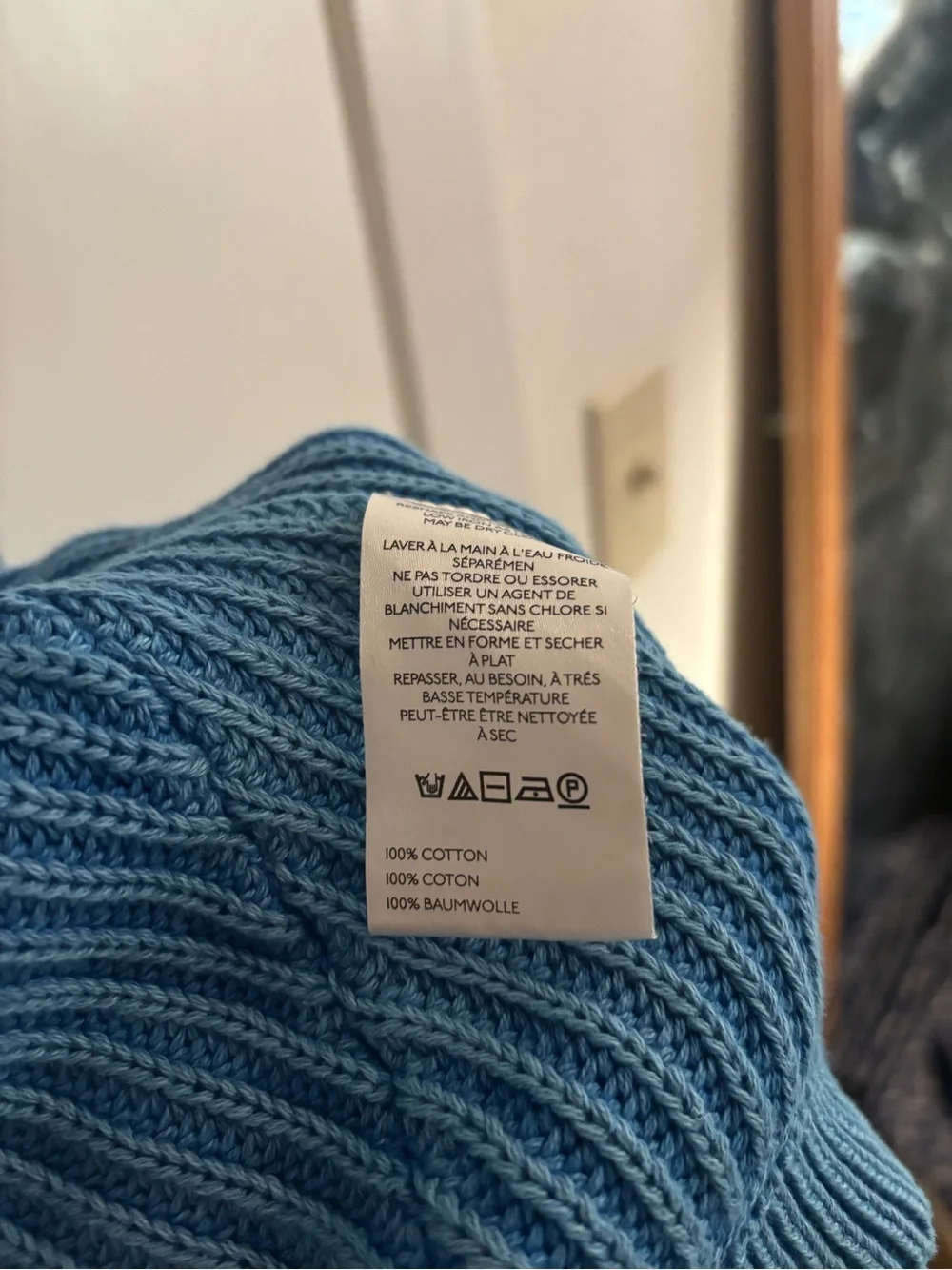 We The Free Worn Thru Surplus Cardi Blue Size Small Pre Owned, Blue
